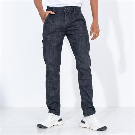 Cotton Stretched Classic Biker Jeans